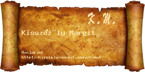 Kisszély Margit névjegykártya